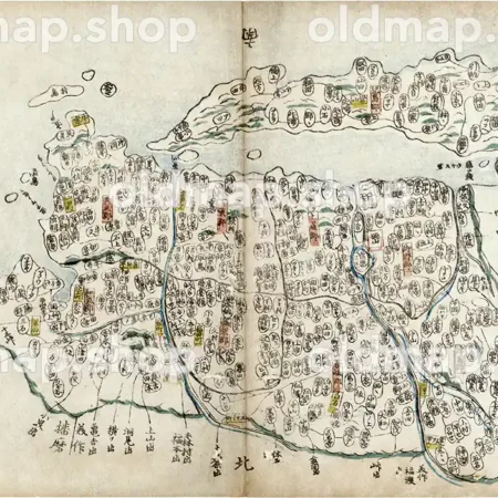 備前国 - 大日本輿地便覧 坤 天保5年(1834)