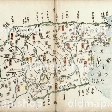 備後国 - 大日本輿地便覧 坤 天保5年(1834)