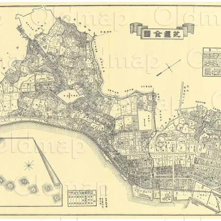 芝区全図 明治37年(1904) - 東京十五区分