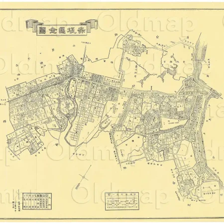 赤坂区全図 明治37年(1904) - 東京十五区分