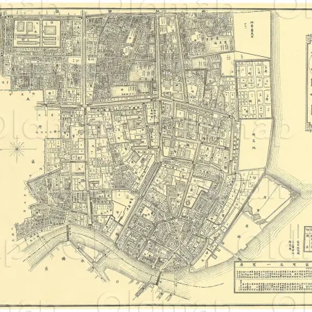 深川区全図 明治37年(1904) - 東京十五区分