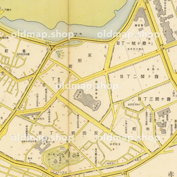 麹町区詳細図 昭和16年(1941) - 大東京区分図三十五区 - 画像 (3)