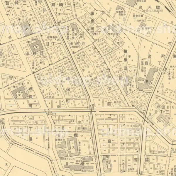 神田区詳細図 昭和16年(1941) - 大東京区分図三十五区 - 画像 (3)