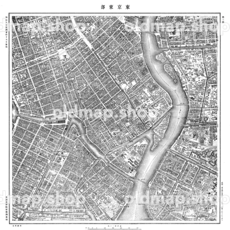 第二号 東京東部 - 東京五千分一図