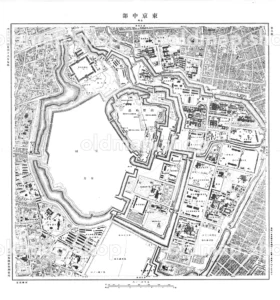 第五号 東京中部 皇城 - 東京五千分一図