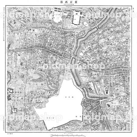 第八号 東京西部 麹町四谷及赤坂 - 東京五千分一図