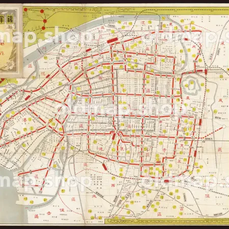 大大阪電車地図 大正15年(1926) - 鉄道地図