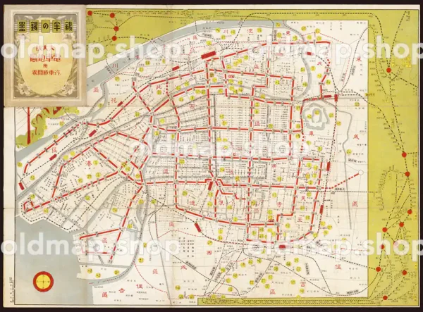 大大阪電車地図 大正15年(1926) - 鉄道地図