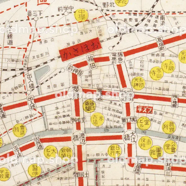 大大阪電車地図 大正15年(1926) - 鉄道地図 - 画像 (2)