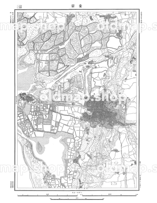 台南及安平近傍第一号 台南 明治28年(1895) - 台湾二万分一図