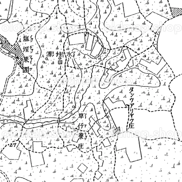 台南及安平近傍第一号 台南 明治28年(1895) - 台湾二万分一図 - 画像 (3)