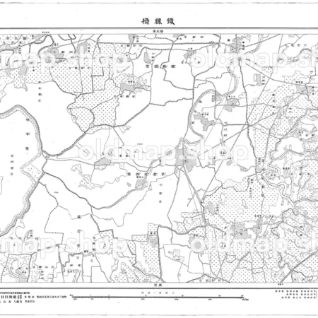 鉄線橋 明治39年(1906) - 台湾二万分一図