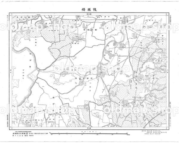 鉄線橋 明治39年(1906) - 台湾二万分一図