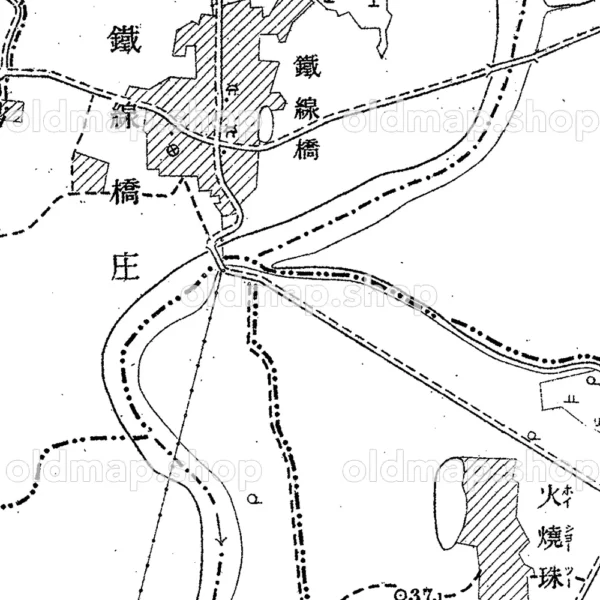 鉄線橋 明治39年(1906) - 台湾二万分一図 - 画像 (2)