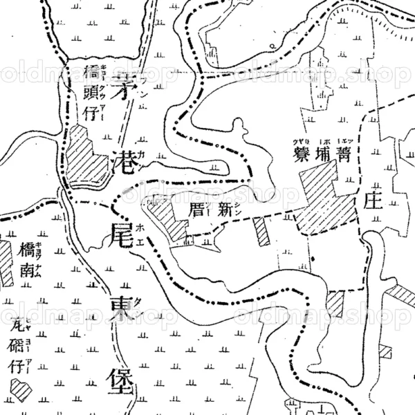 鉄線橋 明治39年(1906) - 台湾二万分一図 - 画像 (3)