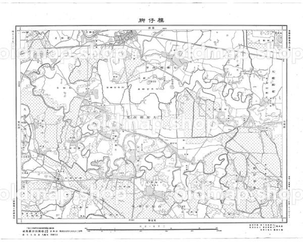 樸仔脚 明治39年(1906) - 台湾二万分一図