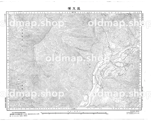 後大埔 明治39年(1906) - 台湾二万分一図