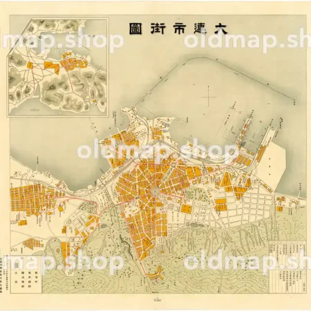 大連市街図 大正2年(1913)