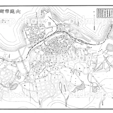 大連市街全図 明治39年(1906)