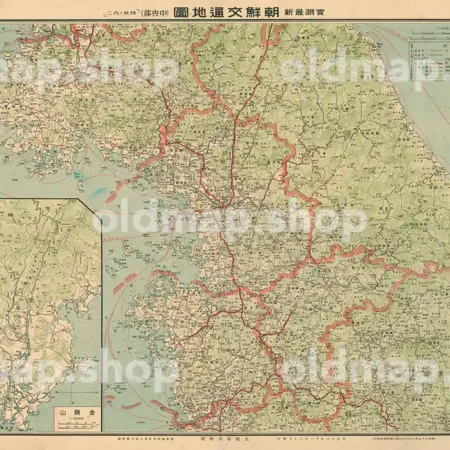 朝鮮半島（韓国・北朝鮮） – 古地図素材データのダウンロード販売-oldmap.shop