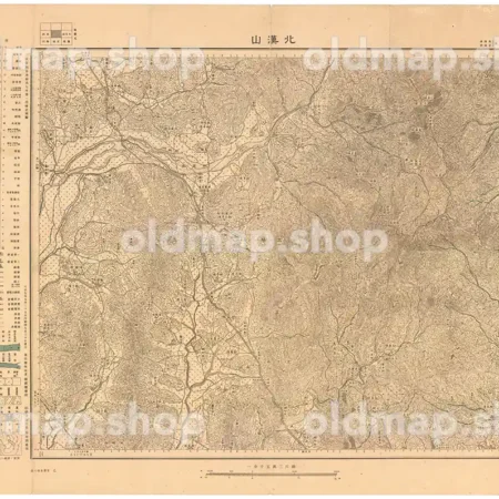 北漢山 大正9年(1920) - 朝鮮二万五千分一図