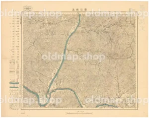 磨石隅里 春川十一号 大正6年(1917) - 朝鮮五万分一図