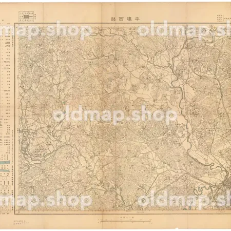 平壌西部 大正7年(1918) - 朝鮮五万分一図