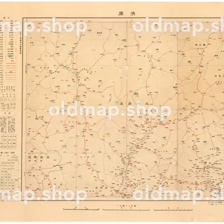 洪原 大正10年(1921) - 朝鮮二十万一図