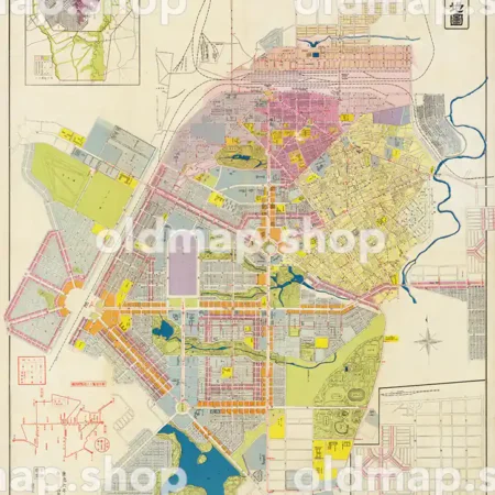 新京市街地図 昭和14年・康徳6年(1939)