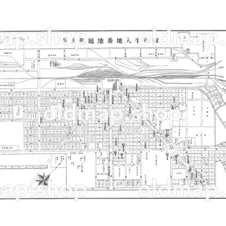 奉天付属地番地入平面図 昭和7年(1932)