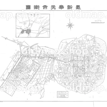 奉天市街図 大正13年(1924)