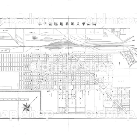 奉天附属地番地入平面図 大正13年(1924)