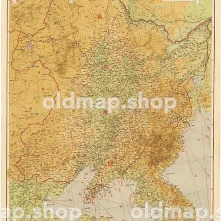 満洲帝国全図 1図 昭和18年(1943) - 満洲帝国分省地図