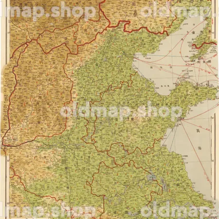 華北詳細図 2図 昭和18年(1943) - 満洲帝国分省地図