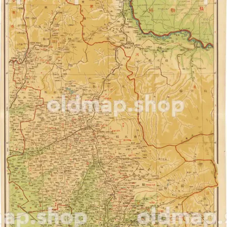 北安省全図 6図 昭和18年(1943) - 満洲帝国分省地図