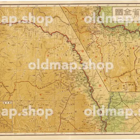 黒河省全図 7図 昭和18年(1943) - 満洲帝国分省地図