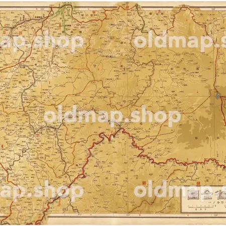 通化省全図 13図 昭和18年(1943) - 満洲帝国分省地図