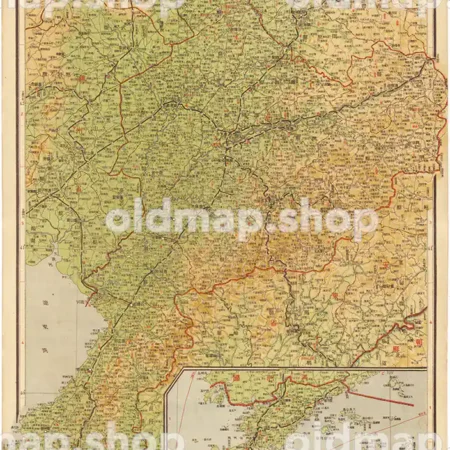 奉天省全図 15図 昭和18年(1943) - 満洲帝国分省地図