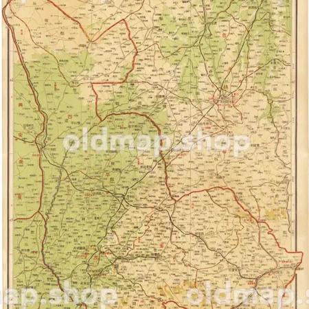 四平省全図 16図 昭和18年(1943) - 満洲帝国分省地図