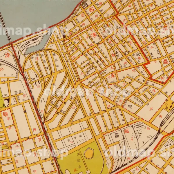 哈爾浜（ハルビン）市街地図 康徳4-6年(1937-1939) - 画像 (2)