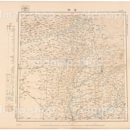 海倫 昭和7年(1932) - 満洲五十万分一図