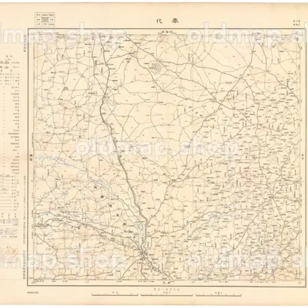 奉化 昭和7年(1932) - 満洲五十万分一図