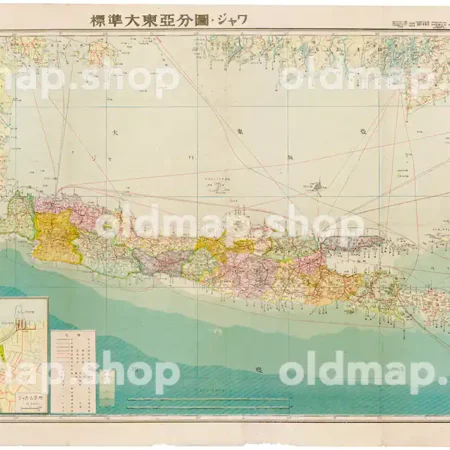 ジャワ 昭和18年(1943) - 標準大東亜分図