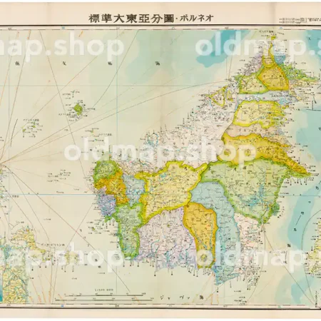 ボルネオ 昭和18年(1943) - 標準大東亜分図