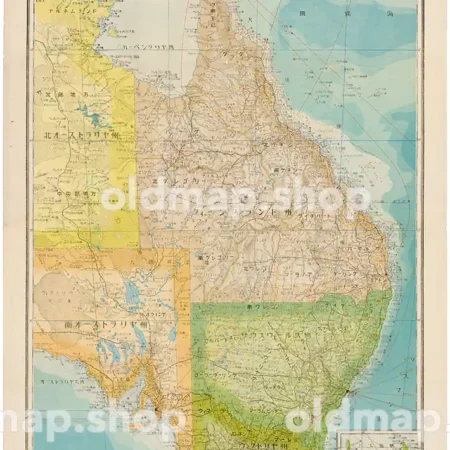 オーストラリア東部 昭和18年(1943) - 標準大東亜分図