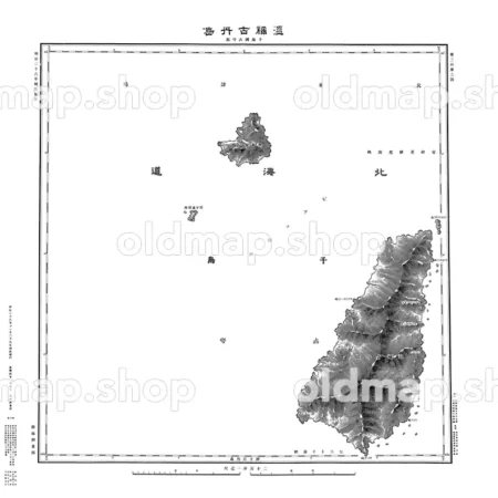 北千島 温禰古丹島 明治26年(1893) - 二十万分一輯製図