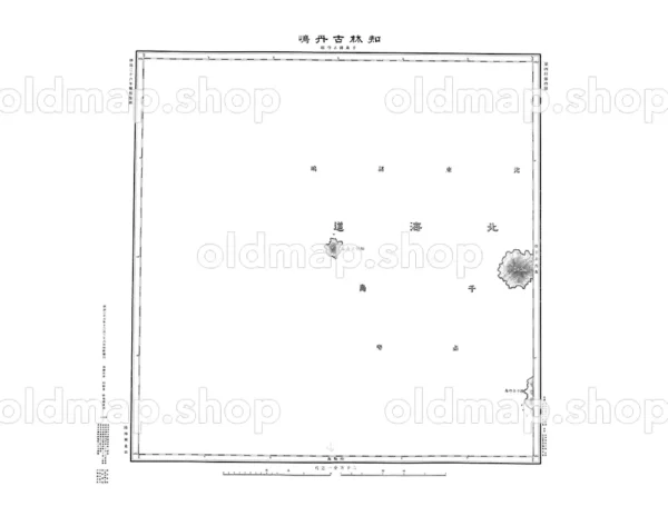 北千島 知林古丹嶋 明治26年(1893) - 二十万分一輯製図