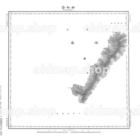 北千島 新知島 明治26年(1893) - 二十万分一輯製図