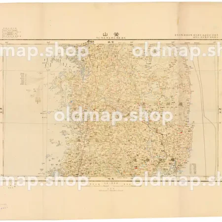 釜山 明治42年(1909) - 百万分一東亜輿地図