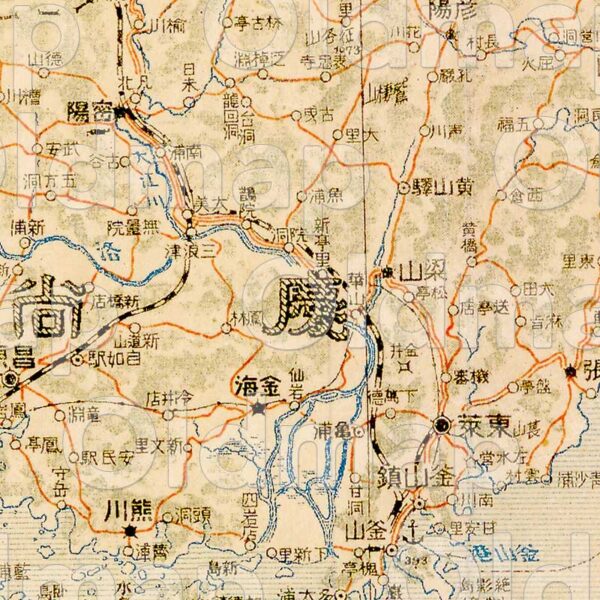 釜山 明治42年(1909) - 百万分一東亜輿地図 - 画像 (2)